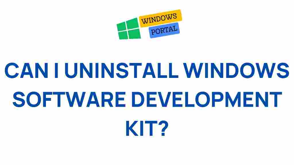 uninstall-windows-software-development-kit