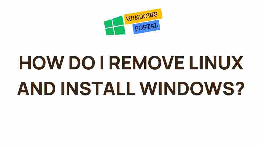 remove-linux-install-windows