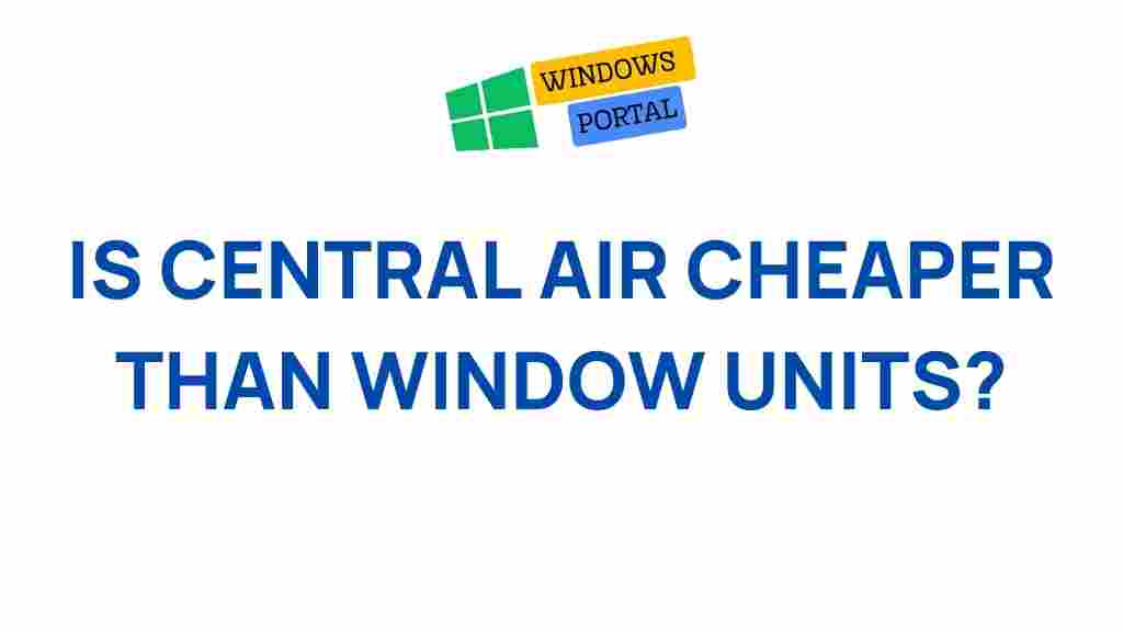 central-air-vs-window-units-cost