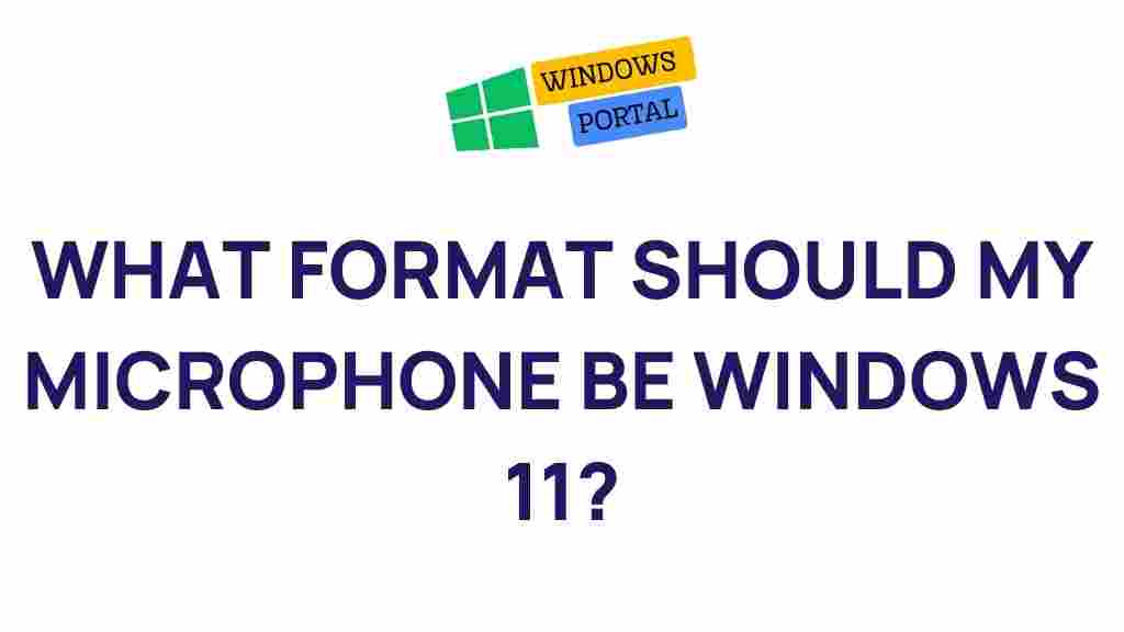best-microphone-format-windows-11